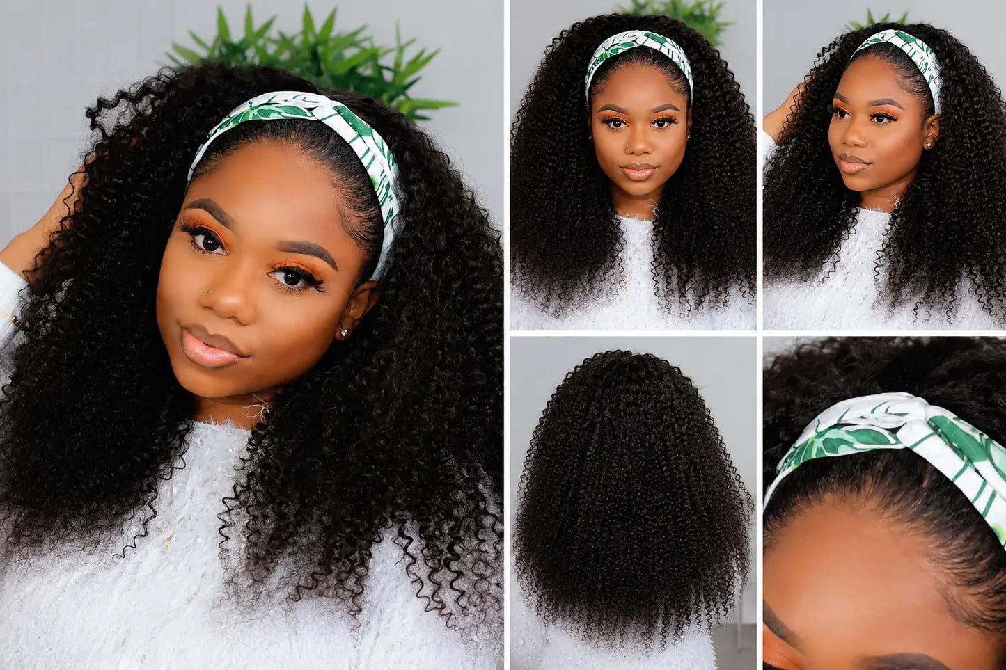Kinky Curly Human Hair Headband Wig 18" | Glueless Wear & Go for Black Women Korrify
