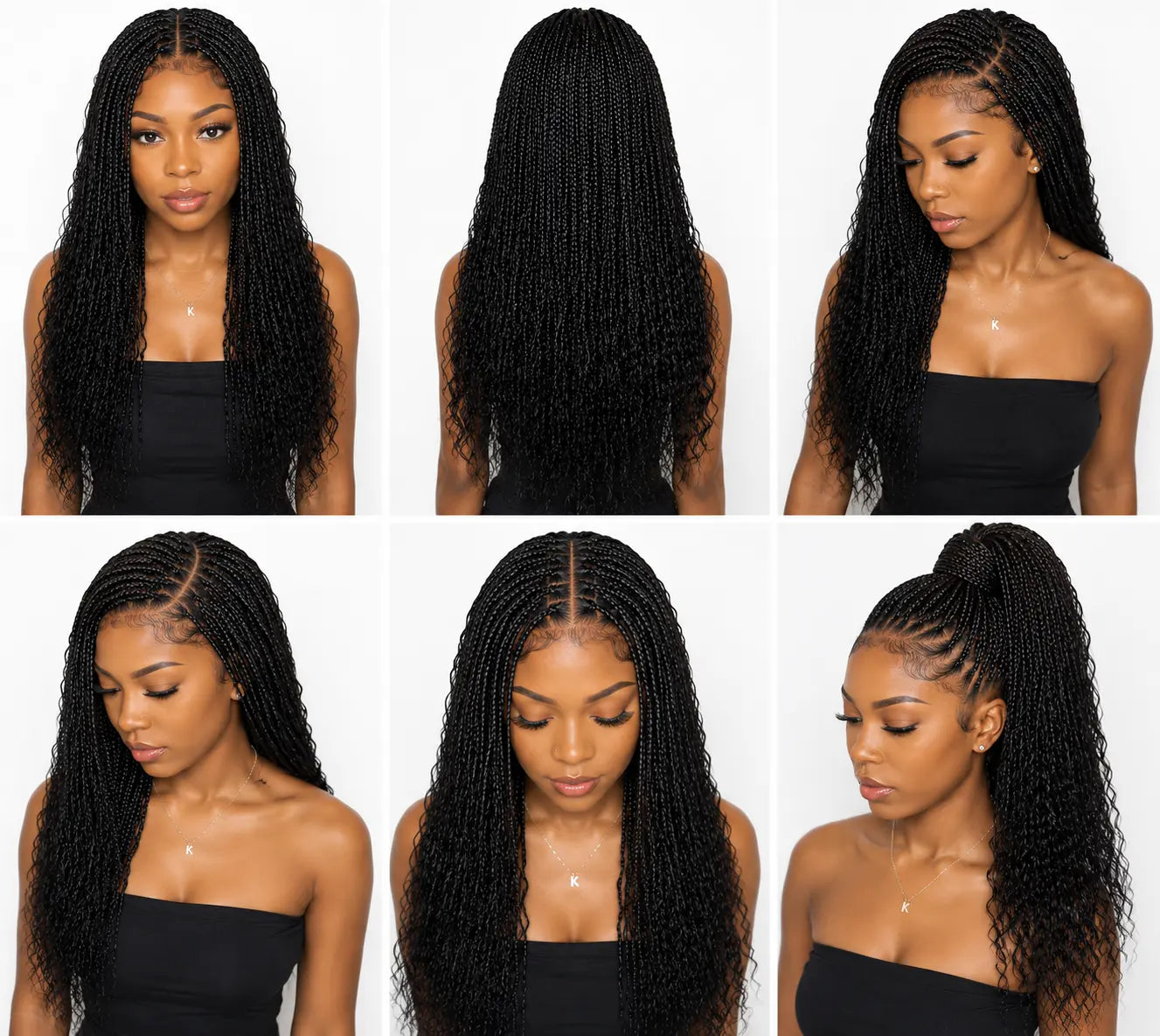Knotless Box Braids Wig 24" | Full Lace Glueless Protective Style for Black Women Korrify