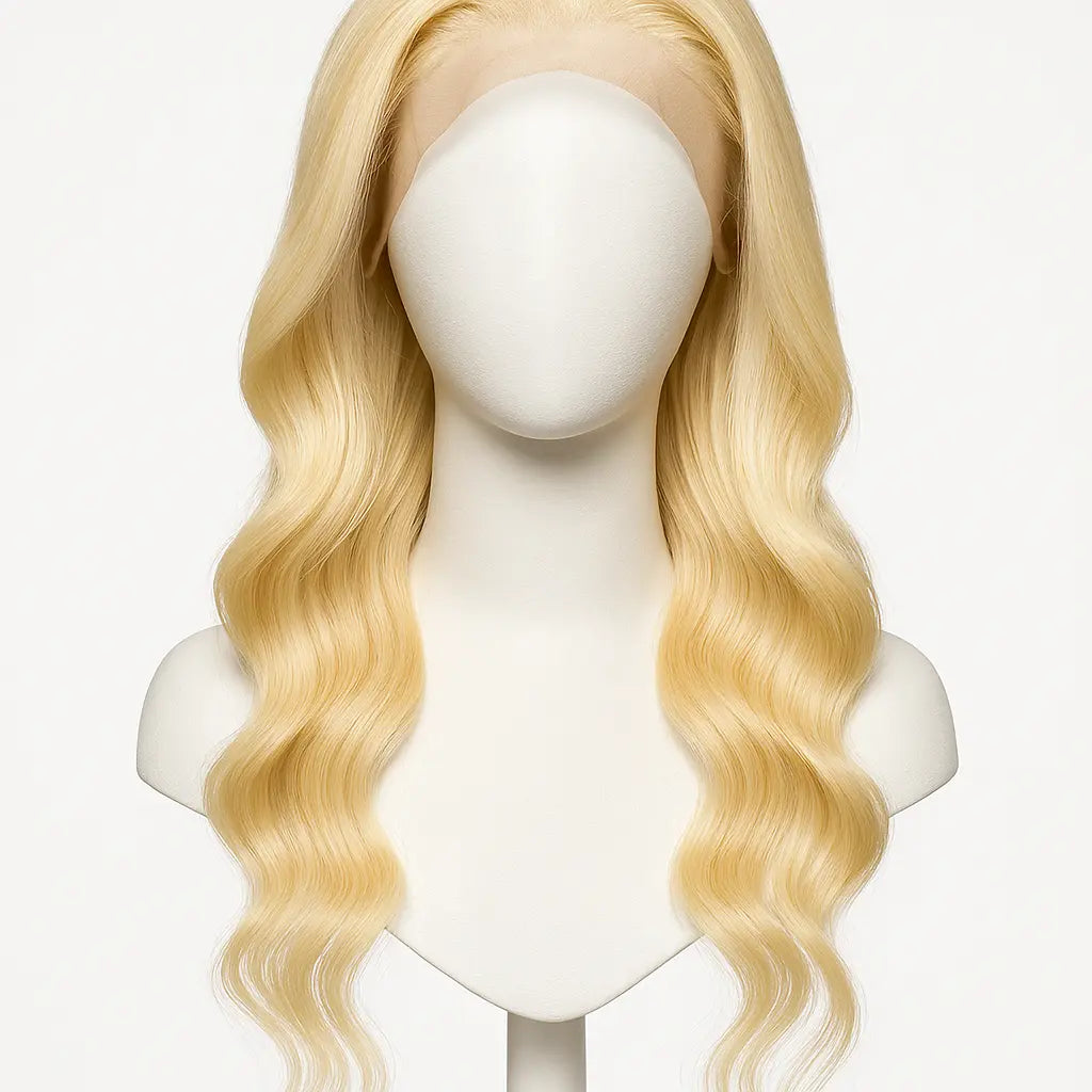 613 Blonde Body Wave Lace Front Wig 20 inch - Front View