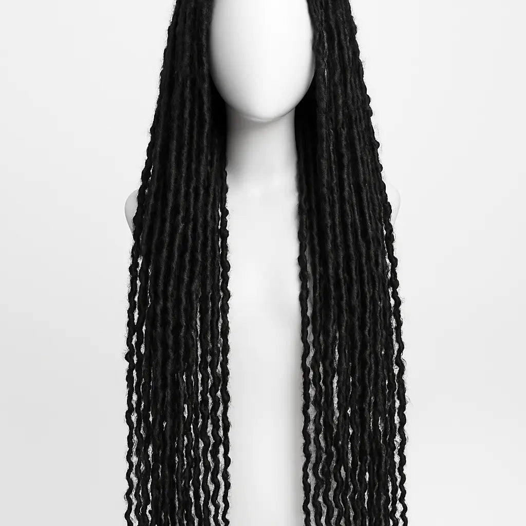 Butterfly Locs Wig 36 inch - Front View