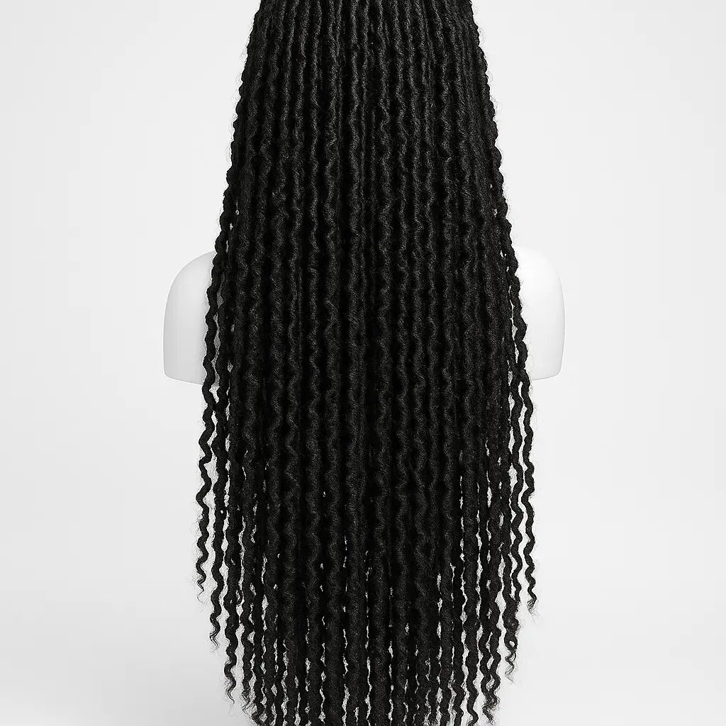 Butterfly Locs Wig 36 inch - Back View