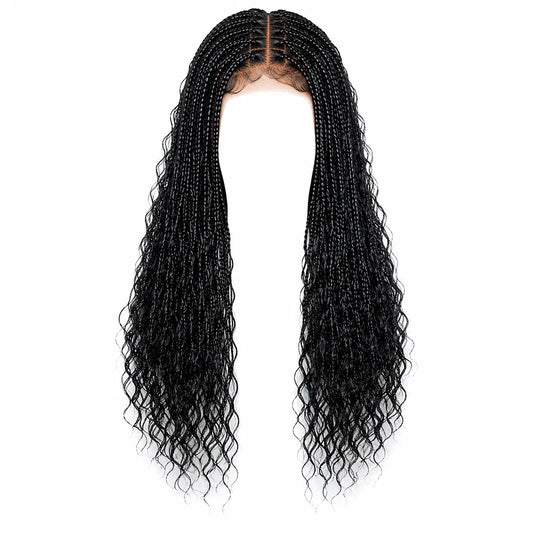 Knotless Box Braids Wig 24" | Full Lace Glueless Protective Style for Black Women Korrify