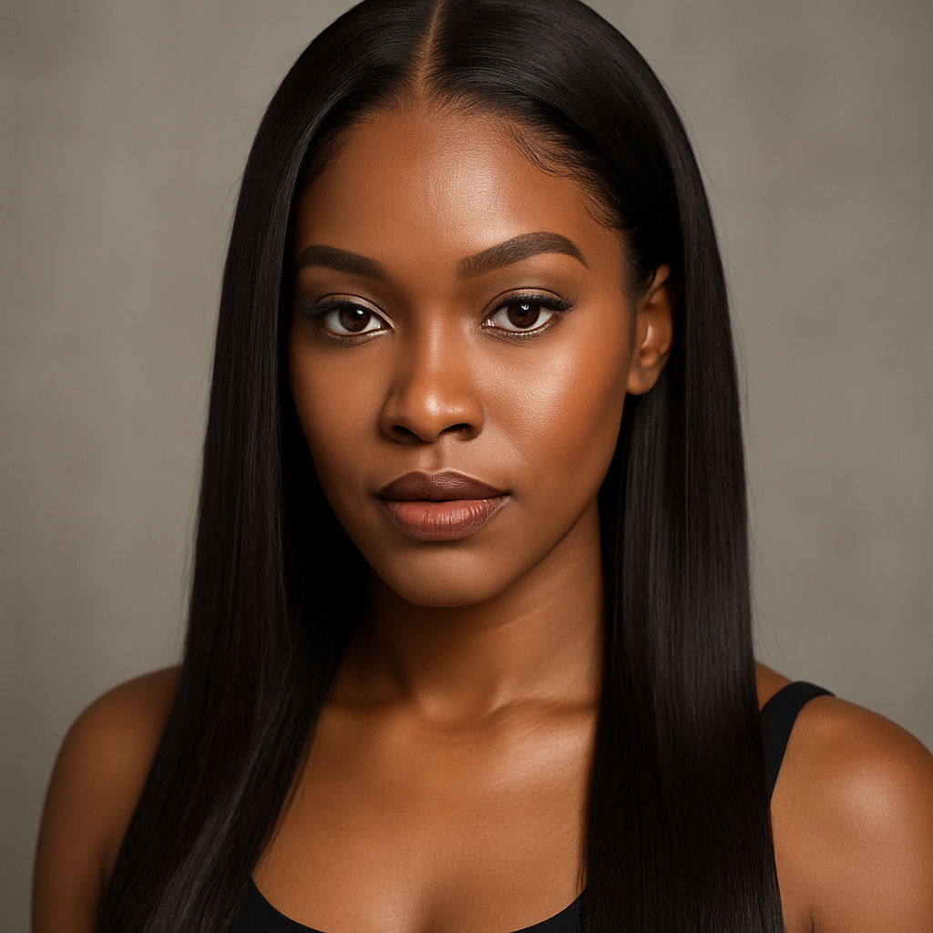 Straight Human Hair Lace Front Wig - Lifestyle
