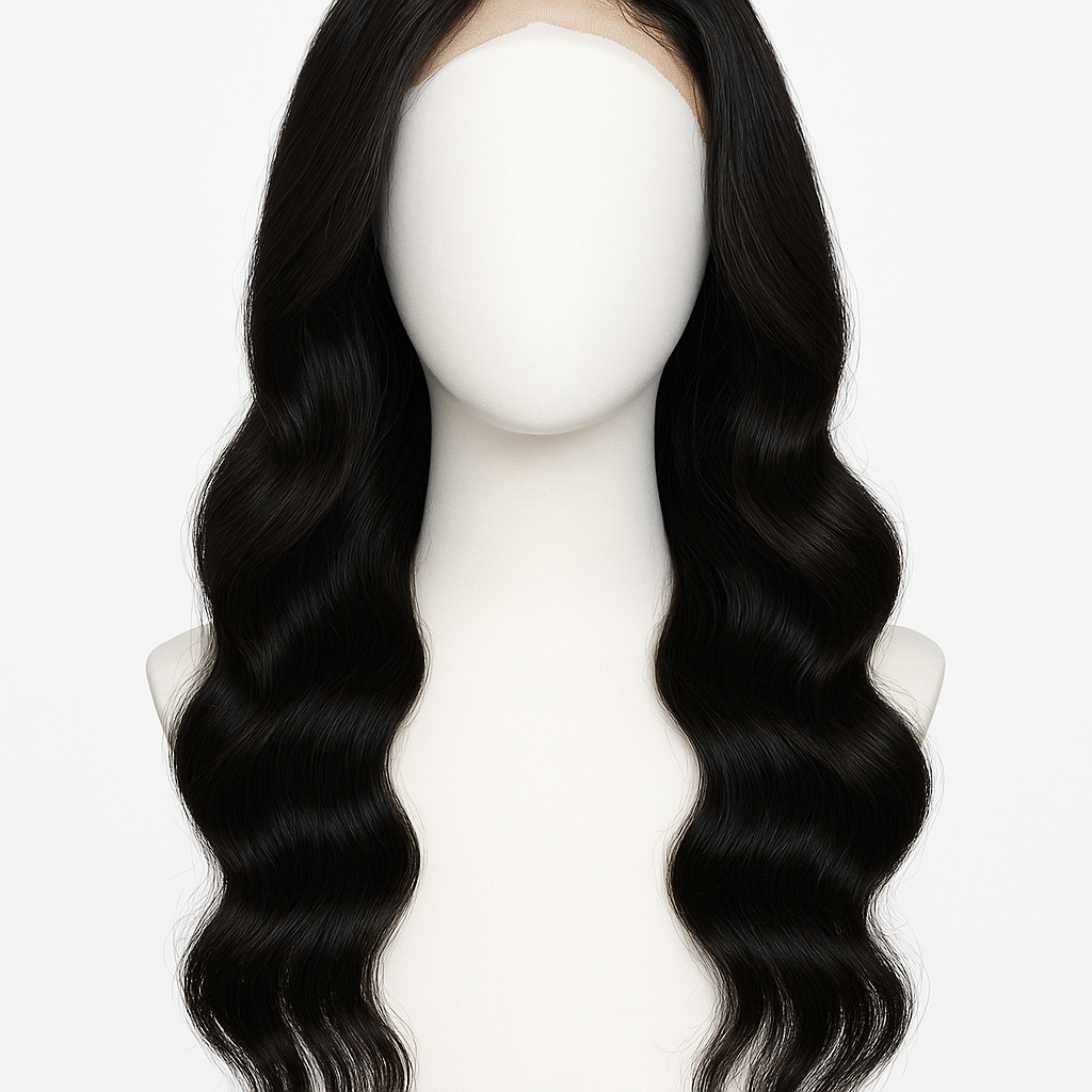 3-in-1 Body Wave Human Hair Wig 20 inch - Front View