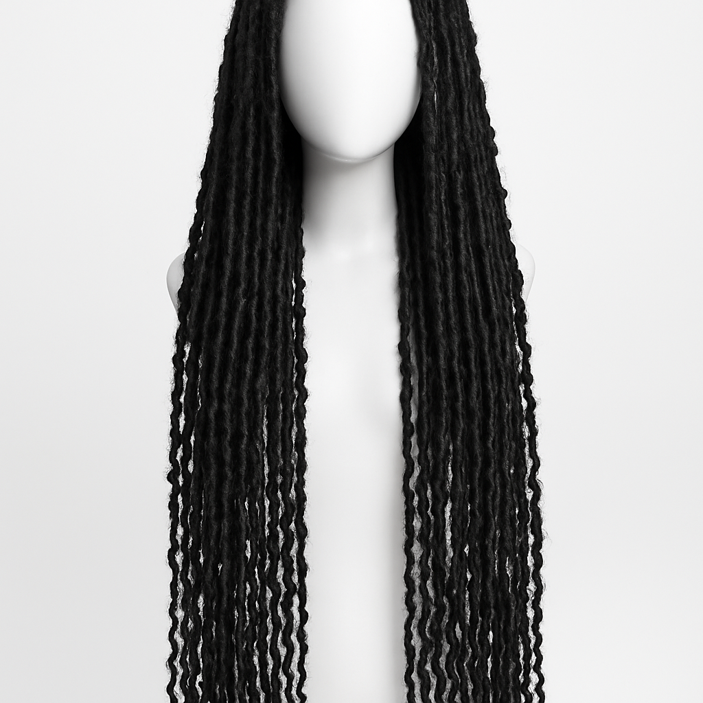 Butterfly Locs Wig 36 inch - Front View