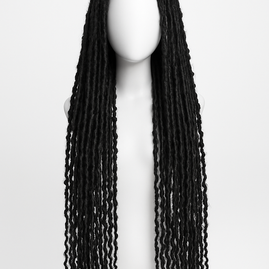 Butterfly Locs Wig 36 inch - Front View
